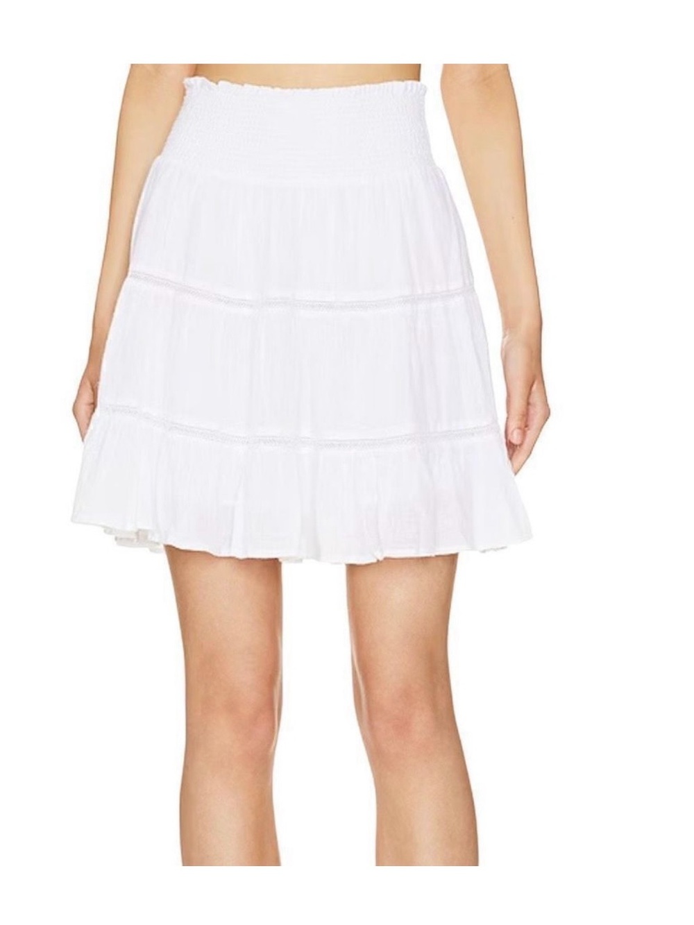 Rails cotton mini skirt